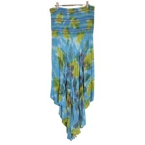 Metropolitan Beach Cover‎ Up Dress Womens Size L Sequined Tie Dye Boho Hippie